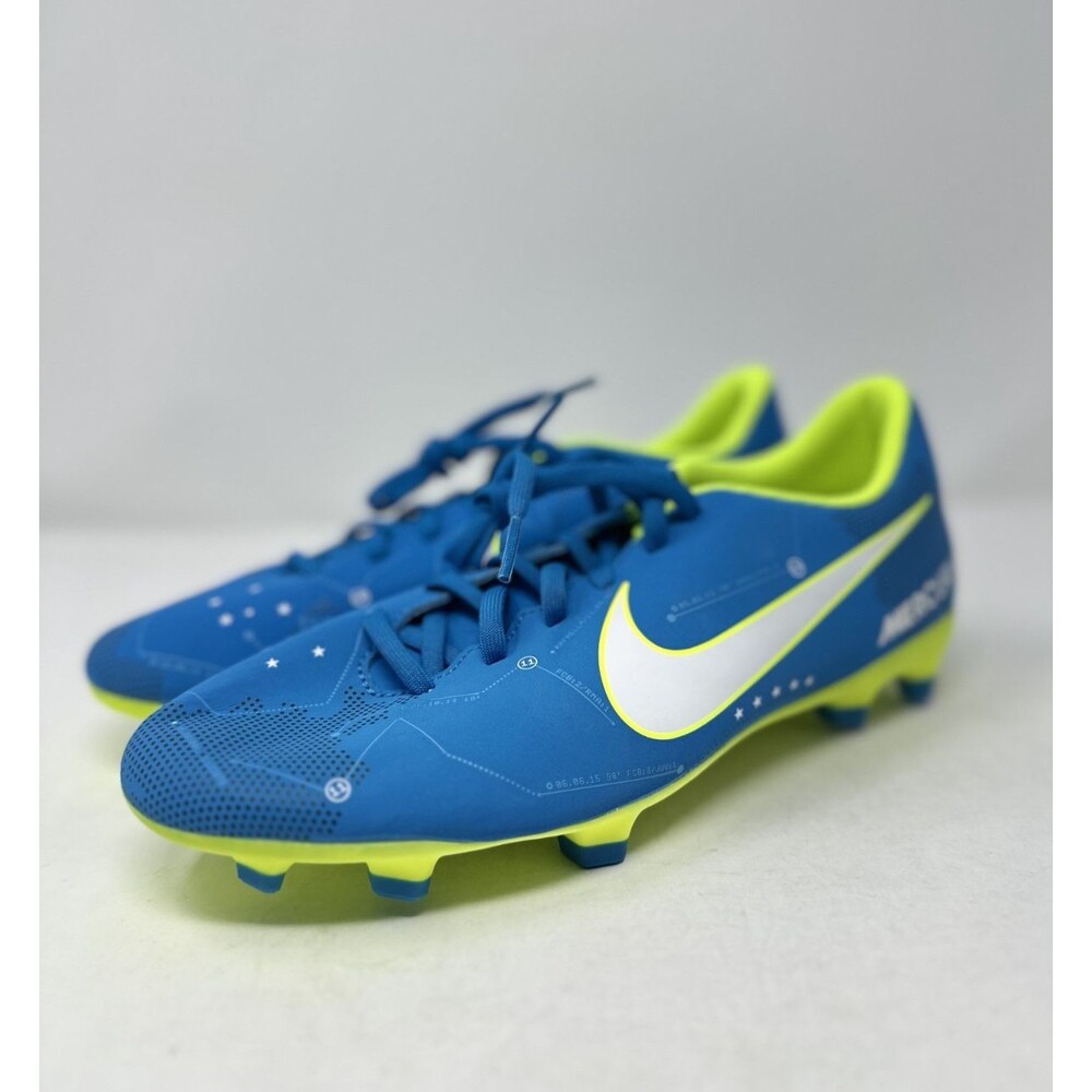 Nike Mercurial Vapor Neymar Blue Volt Soccer Cleats Men's 8 US 921511-400 NEW
